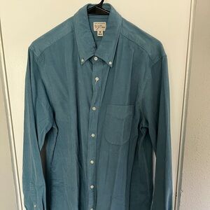 J. Crew Teal Casual Button-Down Shirt